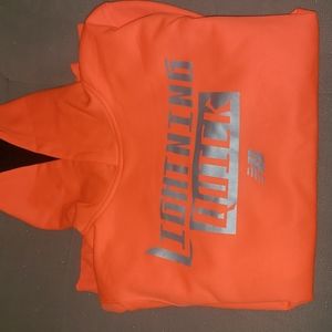 New Balance youth bright orange hoodie sweatshirt sz xl